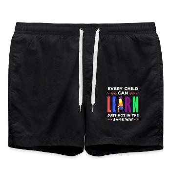 Special Education Teachers, Special Education Teachers - Swim Trunks - black - Front - AI Model Male 185 light (185cm)