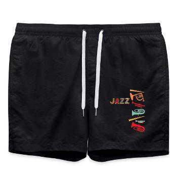 Jazz - Badeshorts - Schwarz - Vorne - AI Model Male 185 light (185cm)