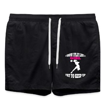 Handball femmes handball filles handball féminin - Short de bain - noir - Devant - AI Model Male 185 light (185cm)