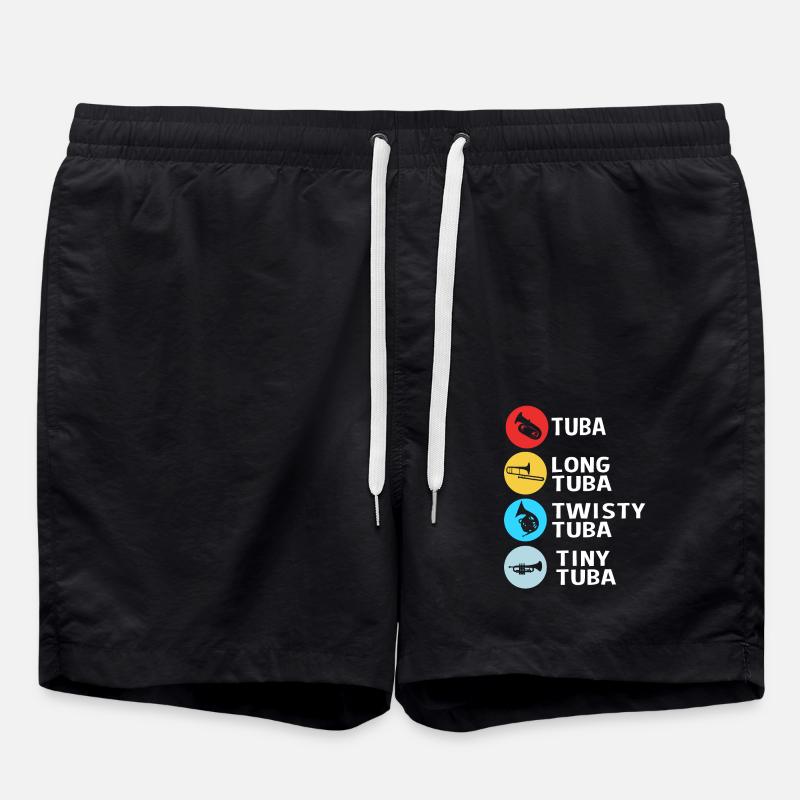 Tuba Blechblasinstrumente - Short de bain - noir