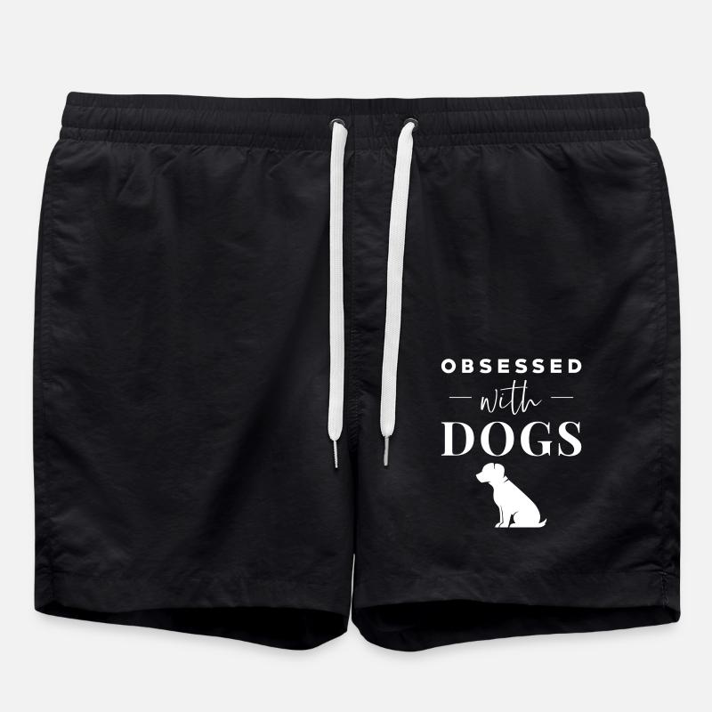 Dog sayings funny - Swim Trunks - black