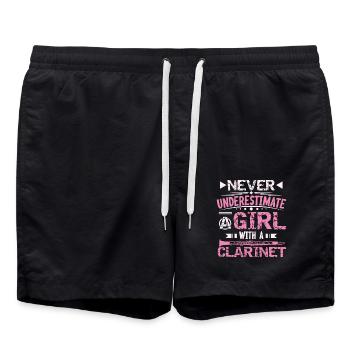 clarinet - Swim Trunks - black - Front - AI Model Male 185 light (185cm)