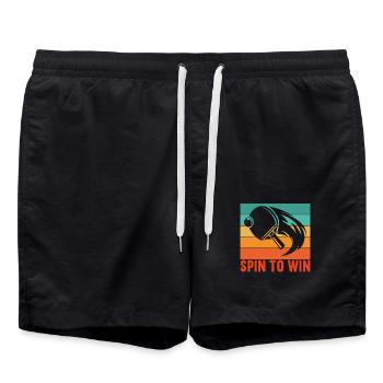 Ping-pong Spin to Win Joueur Joueuse - Short de bain - noir - Devant - AI Model Male 185 light (185cm)