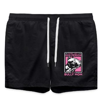 American Bully maman propriétaire de chien chien cadeau - Short de bain - noir - Devant - AI Model Male 185 light (185cm)