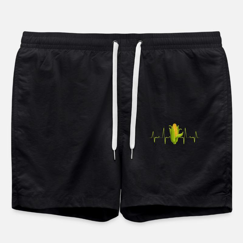 Corn Heartbeat - Swim Trunks - black