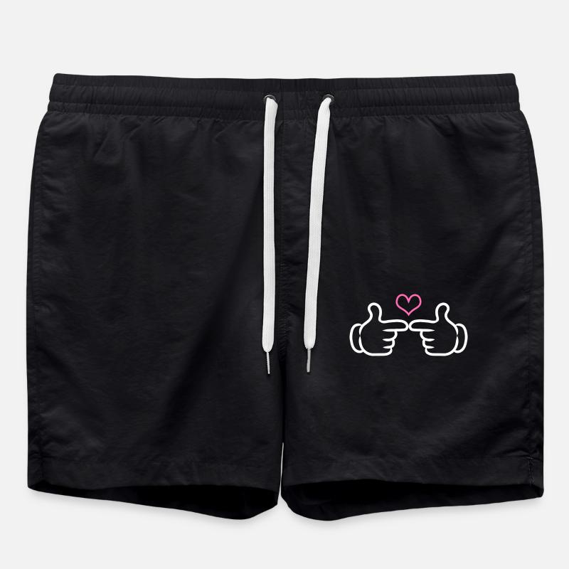 Genert symbol - Badeshorts - sort