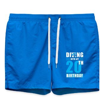 Parachutiste Cadeau 20e anniversaire - Short de bain - cobalt blue - Devant