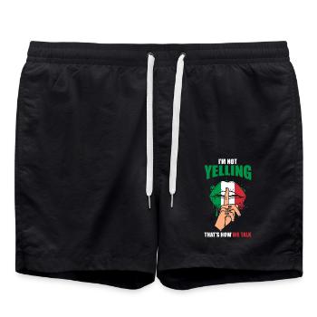Italie Femme Cadeau - Short de bain - noir - Devant - AI Model Male 185 light (185cm)