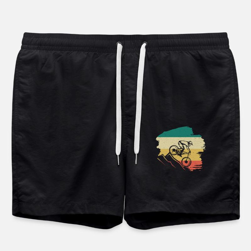 Downhill Retro - Swim Trunks - black