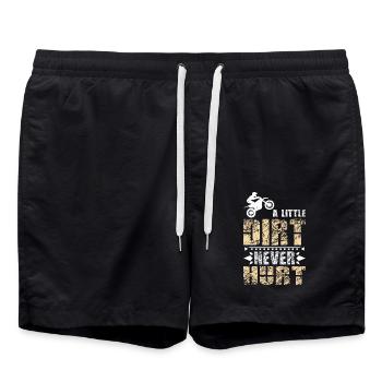 A little dirt never hurts Motocross Dirt Bike - Short de bain - noir - Devant - AI Model Male 185 light (185cm)