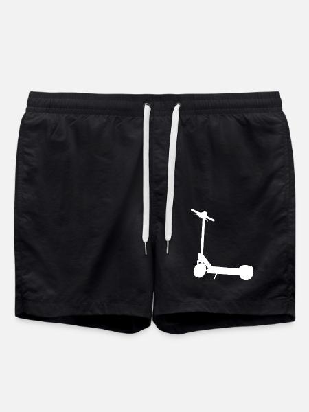 E Scooter Elektro Roller - Badeshorts - Schwarz