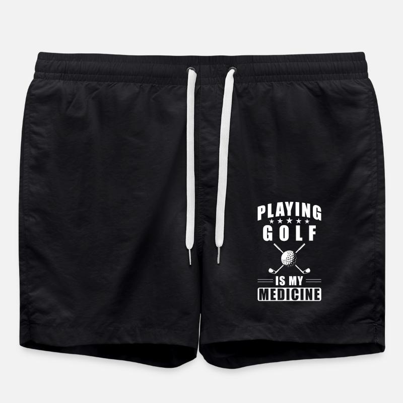 Golf - Badeshorts - Schwarz