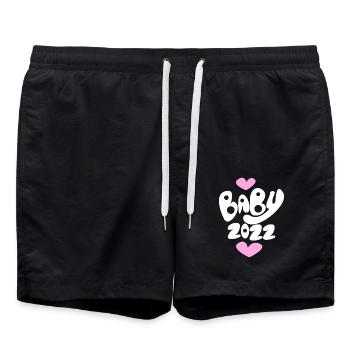 Baby 2022 - Newborn 2022 Baby Gift - Swim Trunks - black - Front - AI Model Male 185 light (185cm)