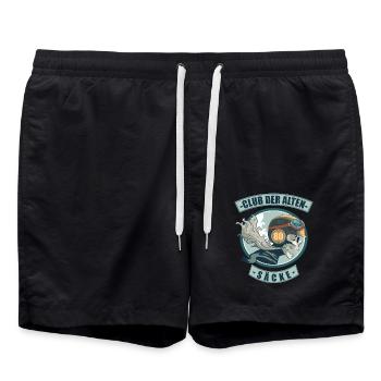 80 Jahre 80. Geburtstag Legendär Club der alten - Badeshorts - Schwarz - Vorne - AI Model Male 185 light (185cm)