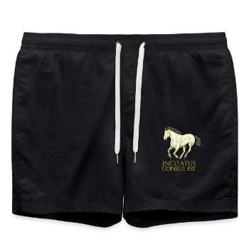 Incitatus Consul Est - Incitatus - Swim Trunks - black - Front - AI Model Male 185 light (185cm)