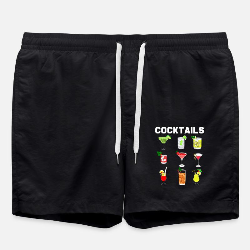 Cocktail - Badeshorts - Schwarz