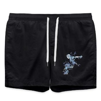 Splash Freerunning Parkour - Swim Trunks - black - Front - AI Model Male 185 light (185cm)