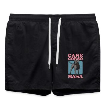 Cane Corso Mama Italiano Dog Mistress Gift - Swim Trunks - black - Front - AI Model Male 185 light (185cm)