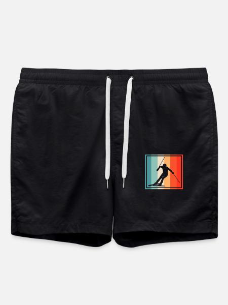 Ski Rétro - Short de bain - noir