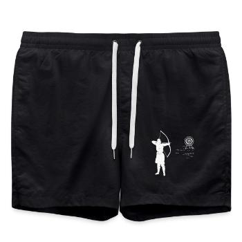 Tir à l’arc Flèche Flèche Tir à l’arc Cible - Short de bain - noir - Devant - AI Model Male 185 light (185cm)