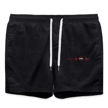 Paramedic Gift - Swim Trunks - black - Front - AI Model Male 185 light (185cm)
