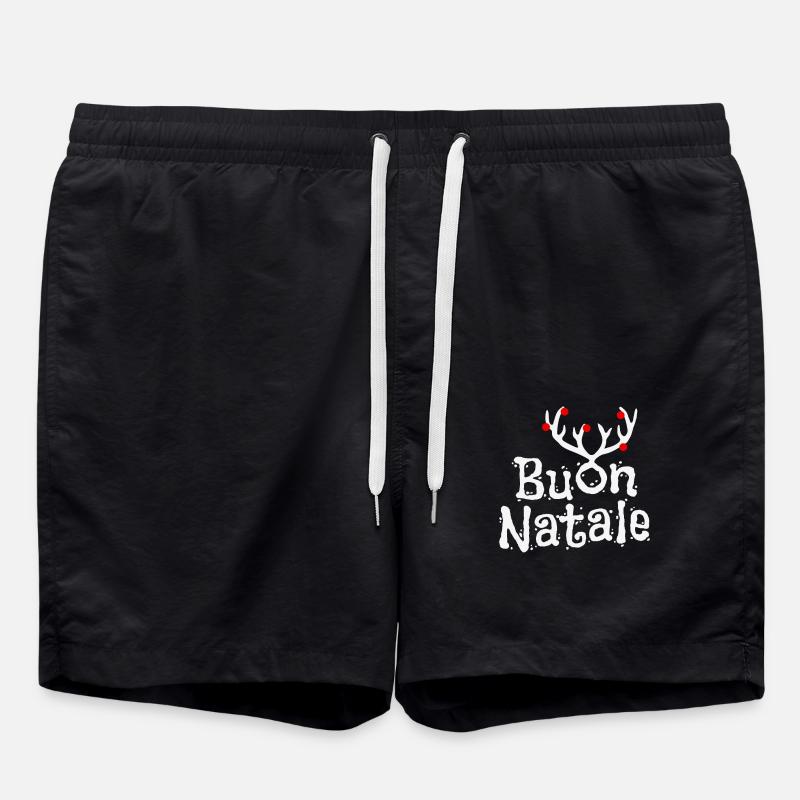 Buon Natale - Swim Trunks - black