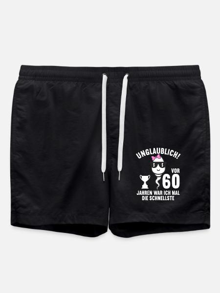 60 Jahre vor 60 Jahren schnellste 60. Geburtstag - Badeshorts - Schwarz