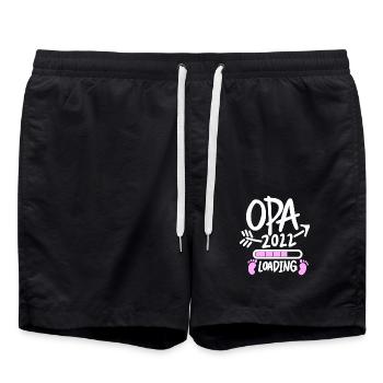 Opa 2022 Loading - Opa werden - Bald Opa - Badeshorts - Schwarz - Vorne - AI Model Male 185 light (185cm)