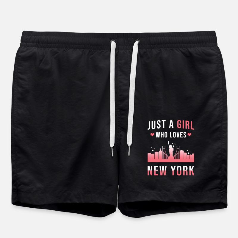 New York - Short de bain - noir