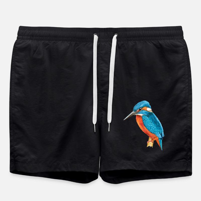 Eisvogel - Badeshorts - Schwarz