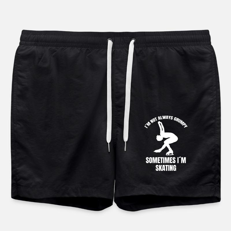 Eiskunstlaufen Schlittschuh Eislauf Eiskunstlauf - Badeshorts - Schwarz