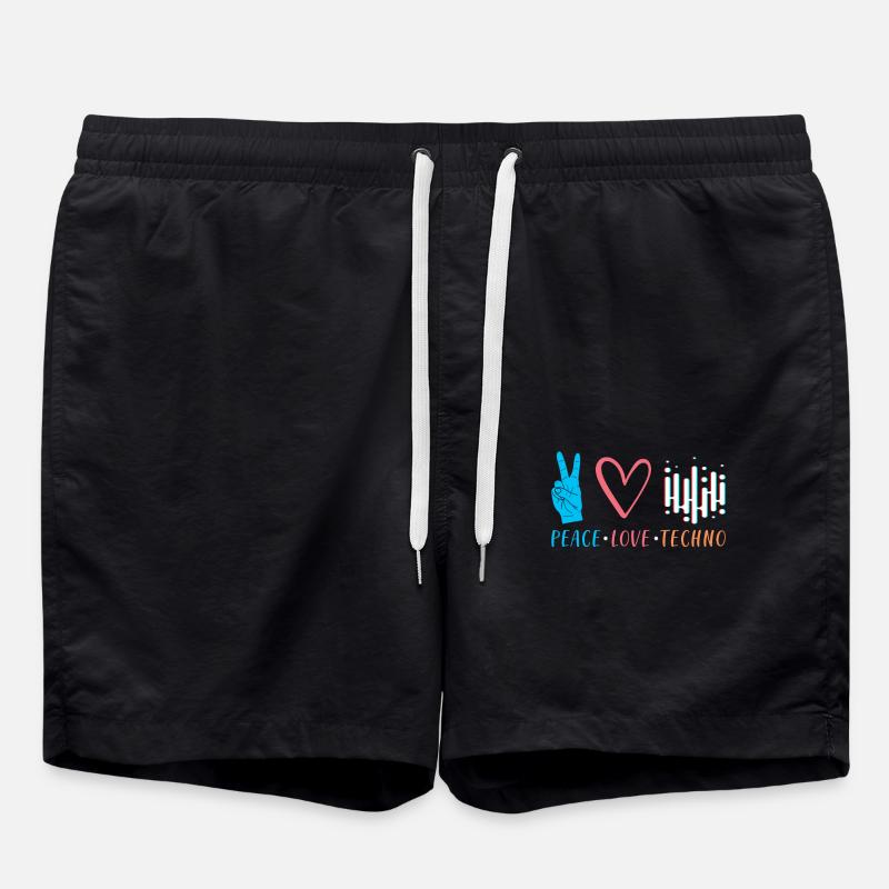 Techno - Swim Trunks - black
