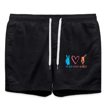 Cadeau danseur dansant - Short de bain - noir - Devant - AI Model Male 185 light (185cm)
