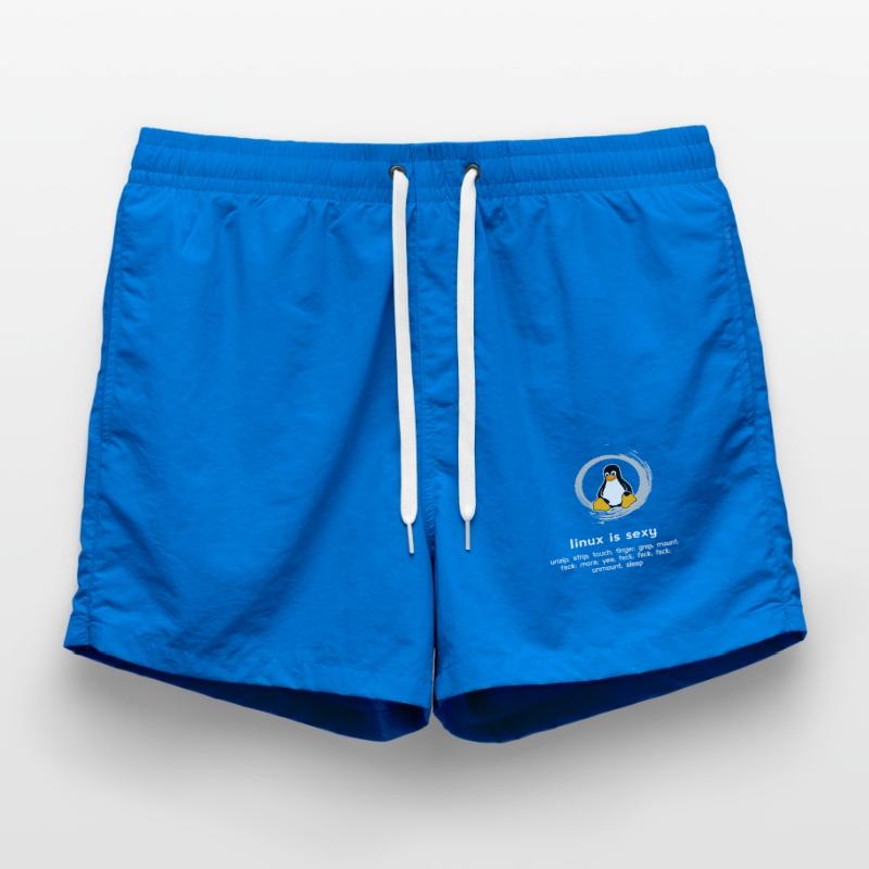 Computer Admin pc programmer code system humor Swim Trunks