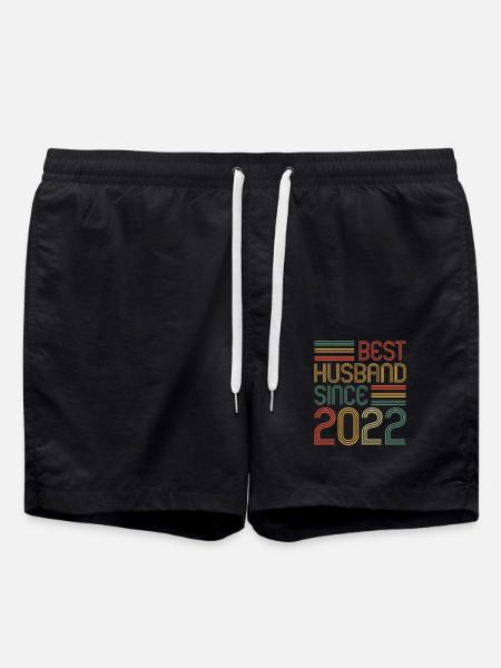 Bester Ehemann seit 2022 1. Hochzeitstag - Badeshorts - Schwarz