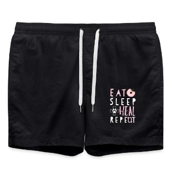 Veterinarian Gift - Swim Trunks - black - Front - AI Model Male 185 light (185cm)