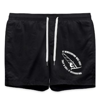 Windsurfer Surf Kitesurfer Windsurfing Cadeau - Short de bain - noir - Devant - AI Model Male 185 light (185cm)