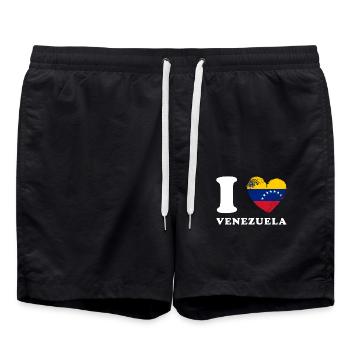 J’aime le Venezuela - Short de bain - noir - Devant - AI Model Male 185 light (185cm)