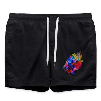 Archerie - Short de bain - noir - Devant - AI Model Male 185 light (185cm)