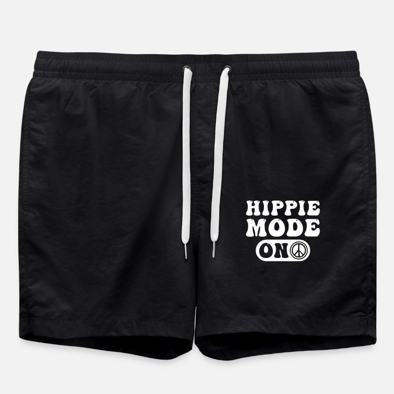 Hippie - Badeshorts - Schwarz