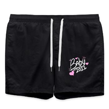 Baby 2022 - Newborn Baby 2022 Girl Daughter - Swim Trunks - black - Front - AI Model Male 185 light (185cm)