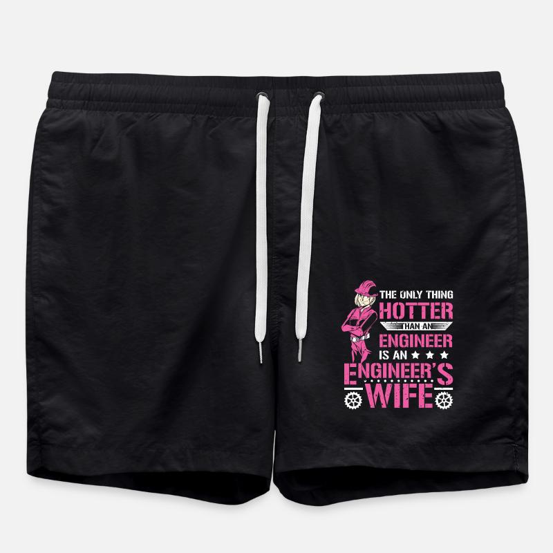 Wife Engineer - Swim Trunks - black