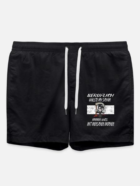 Beruflich Sensenmann - Badeshorts - Schwarz