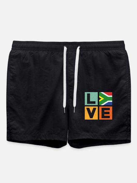 South Africa Love - Swim Trunks - black