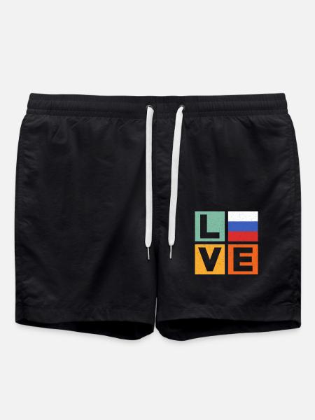 Russie Amour - Short de bain - noir