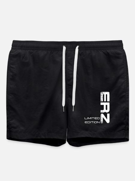 Erzgebirge ist meine Heimat - Badeshorts - Schwarz