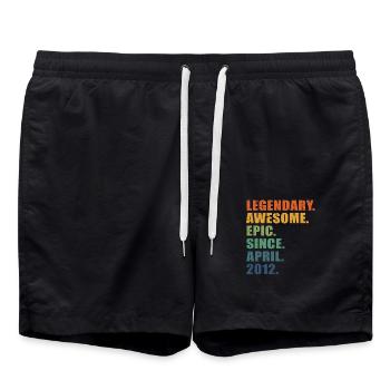 11e anniversaire, avril 2012, 11e anniversaire - Short de bain - noir - Devant - AI Model Male 185 light (185cm)
