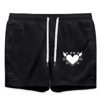 Ange du cœur - Short de bain - noir - Devant - AI Model Male 185 light (185cm)