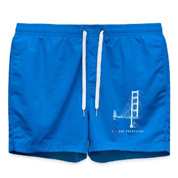 J’adore San Francisco Golden Gate Bridge Californie - Short de bain - cobalt blue - Devant