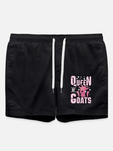 Goat Queen - Swim Trunks - black